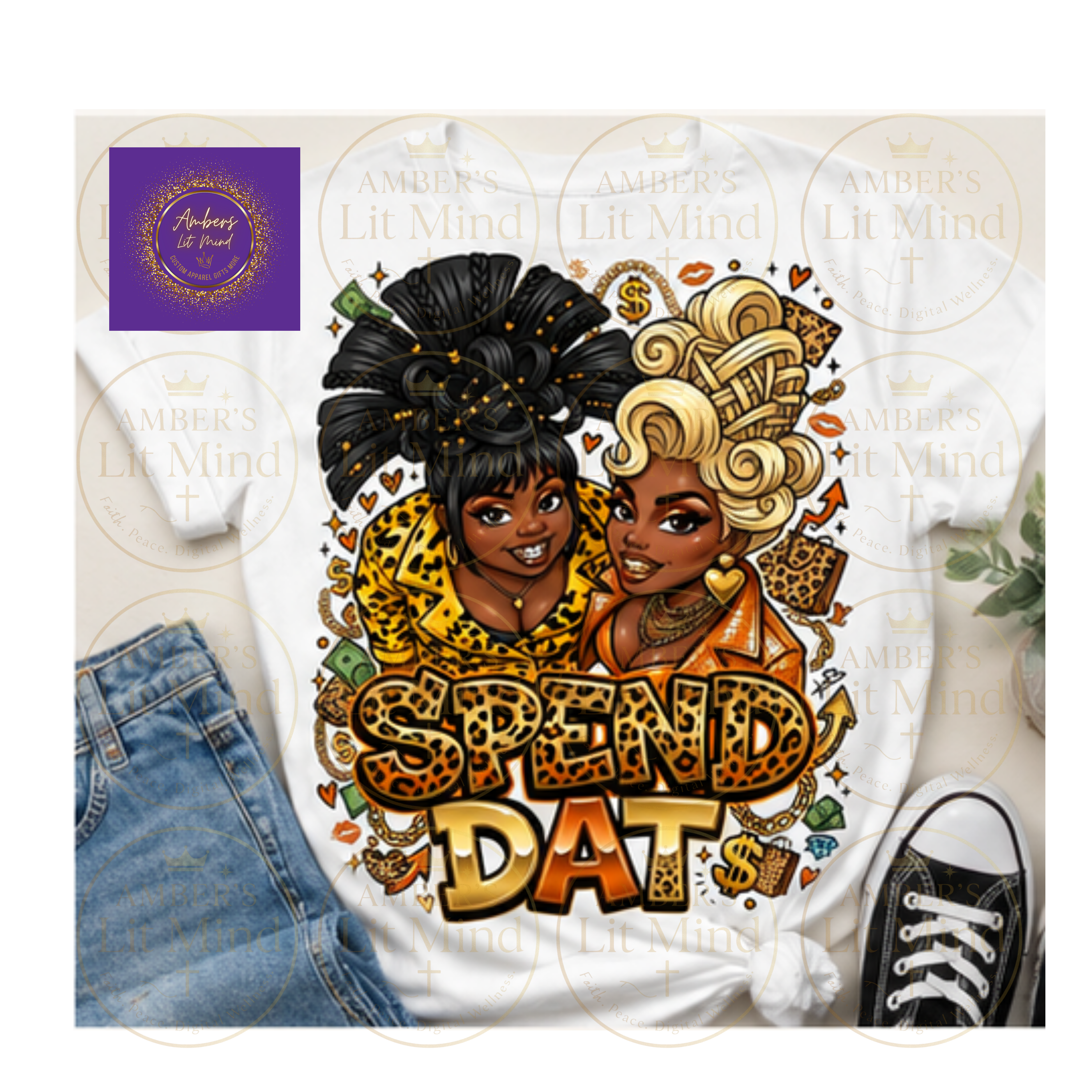 Spend Dat  Graphic Tee | Bold Fashion Statement Shirt | Women’s Streetwear | Bougie Style T-Shirt