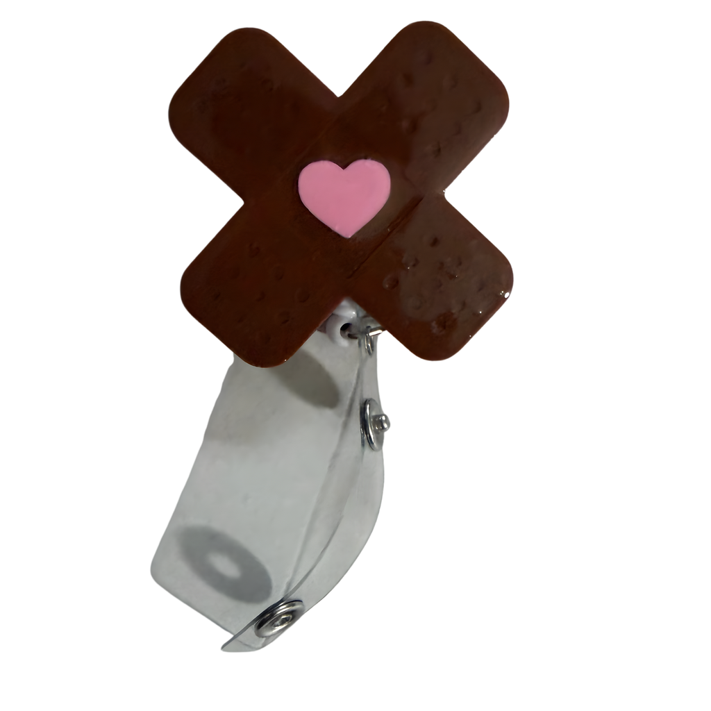 Portacredencial retráctil con diseño de venda – Portacredencial de enfermera – Soporte para identificación de trabajador de la salud – Lindo regalo para enfermera