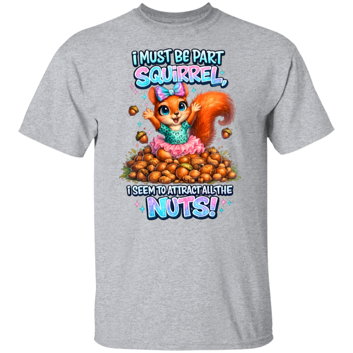 gray playful cartoon squirrel